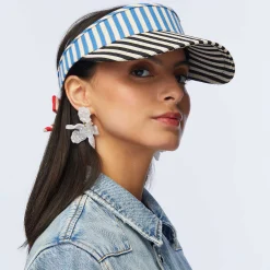 AMERICANA STRIPE BOW TIE VISOR