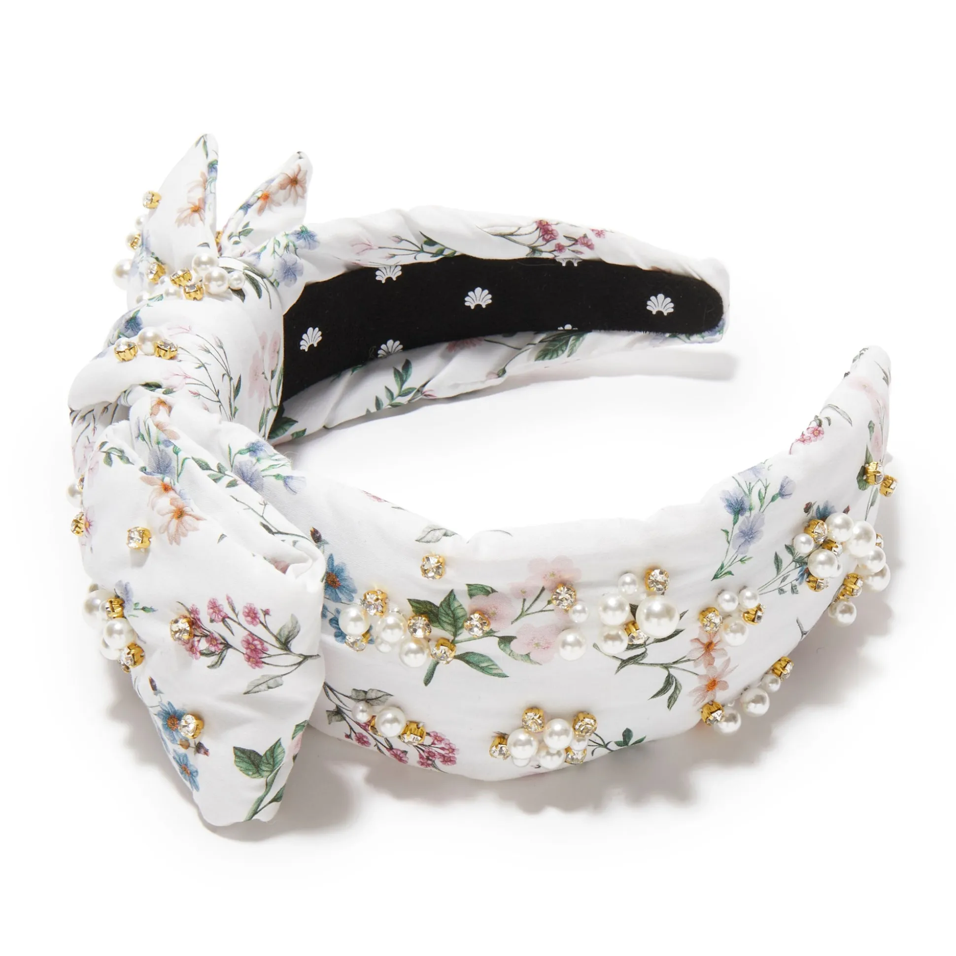 ANNIE HOLLY LIBERTY PEARL CRYSTAL HEADBAND