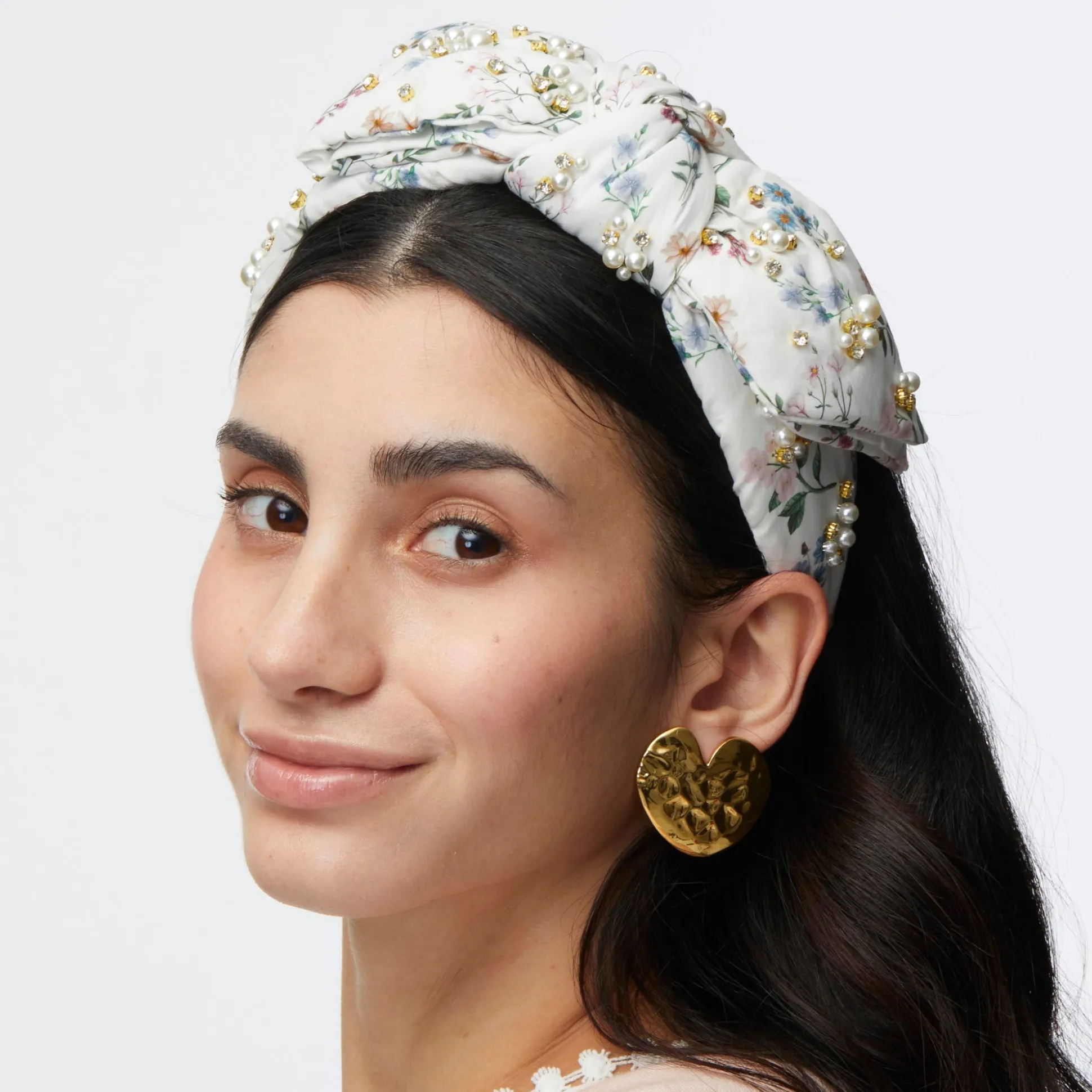 ANNIE HOLLY LIBERTY PEARL CRYSTAL HEADBAND