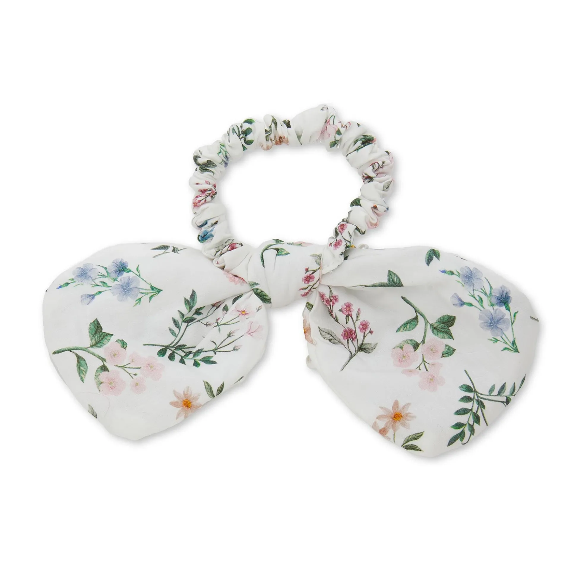 ANNIE PENNY LIBERTY PEARL CRYSTAL BOW SCRUNCHIE