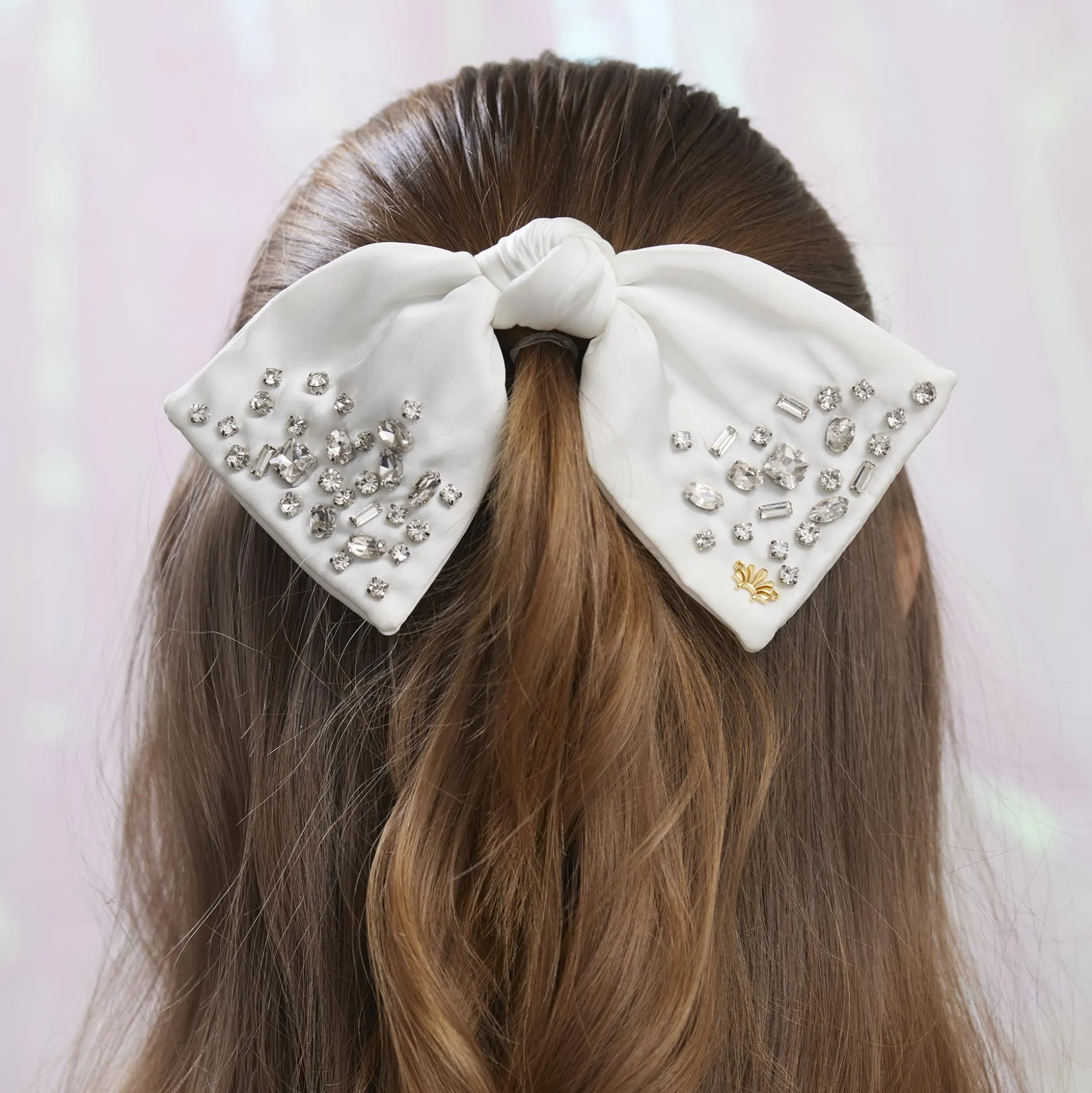 APRIL DIAMOND PALOMA JEWELED BIRTHSTONE BOW