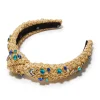 AZURE RAFFIA KIDS KNOTTED DOLPHIN EMBELLISHED HEADBAND