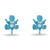 AZURE SMALL CRYSTAL LILY EARRINGS