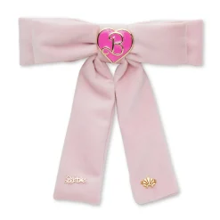 BARBIE™ X LELE SADOUGHI PASTEL PINK HEART CHARM BOW BARRETTE