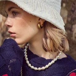 BAROQUE PEARL COLLAR NECKLACE