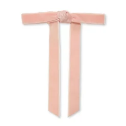 BLUSH BARDOT BOW BARRETTE