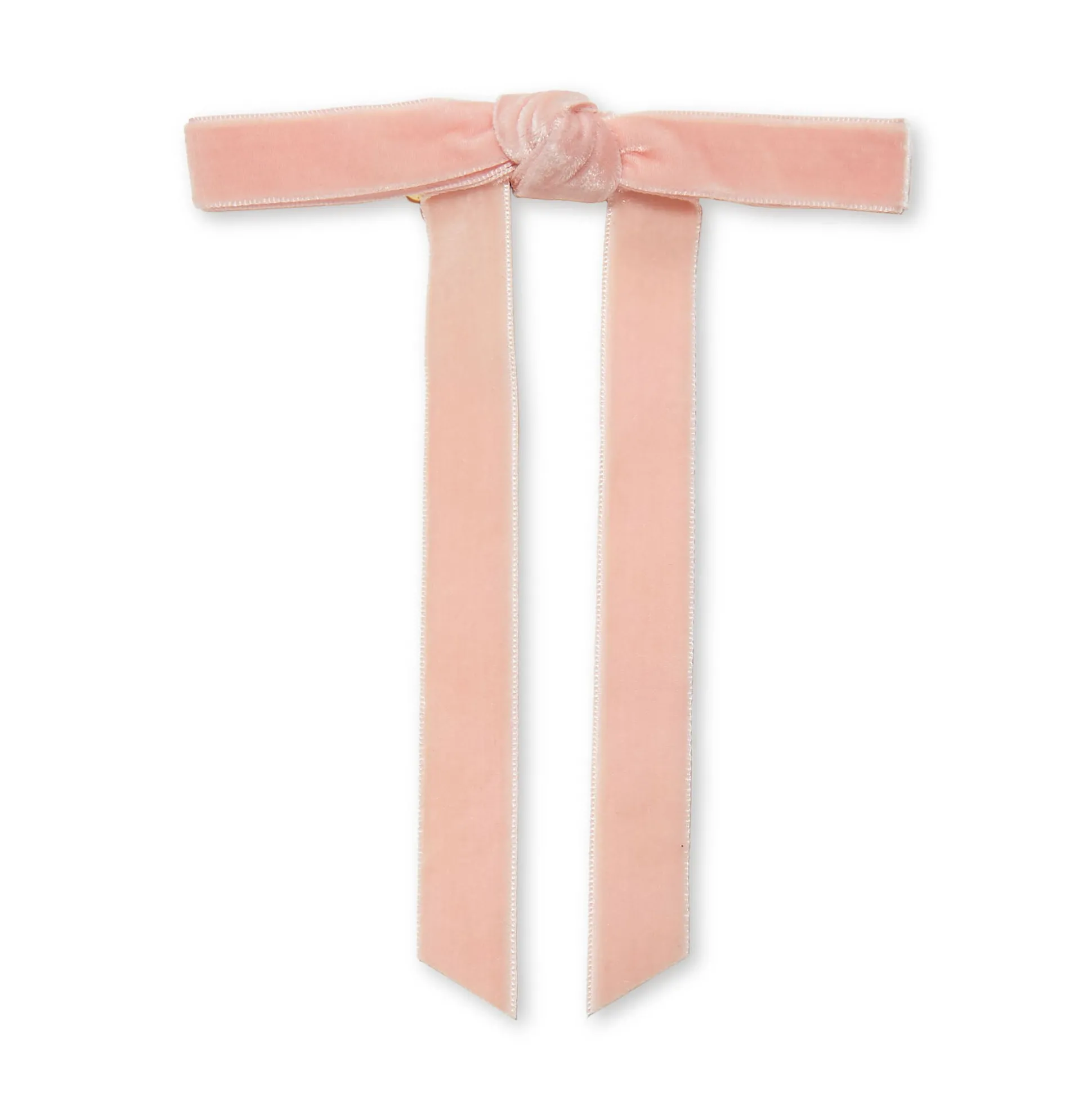 BLUSH BARDOT BOW BARRETTE