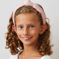 BLUSH KIDS VELVET KNOTTED HEADBAND