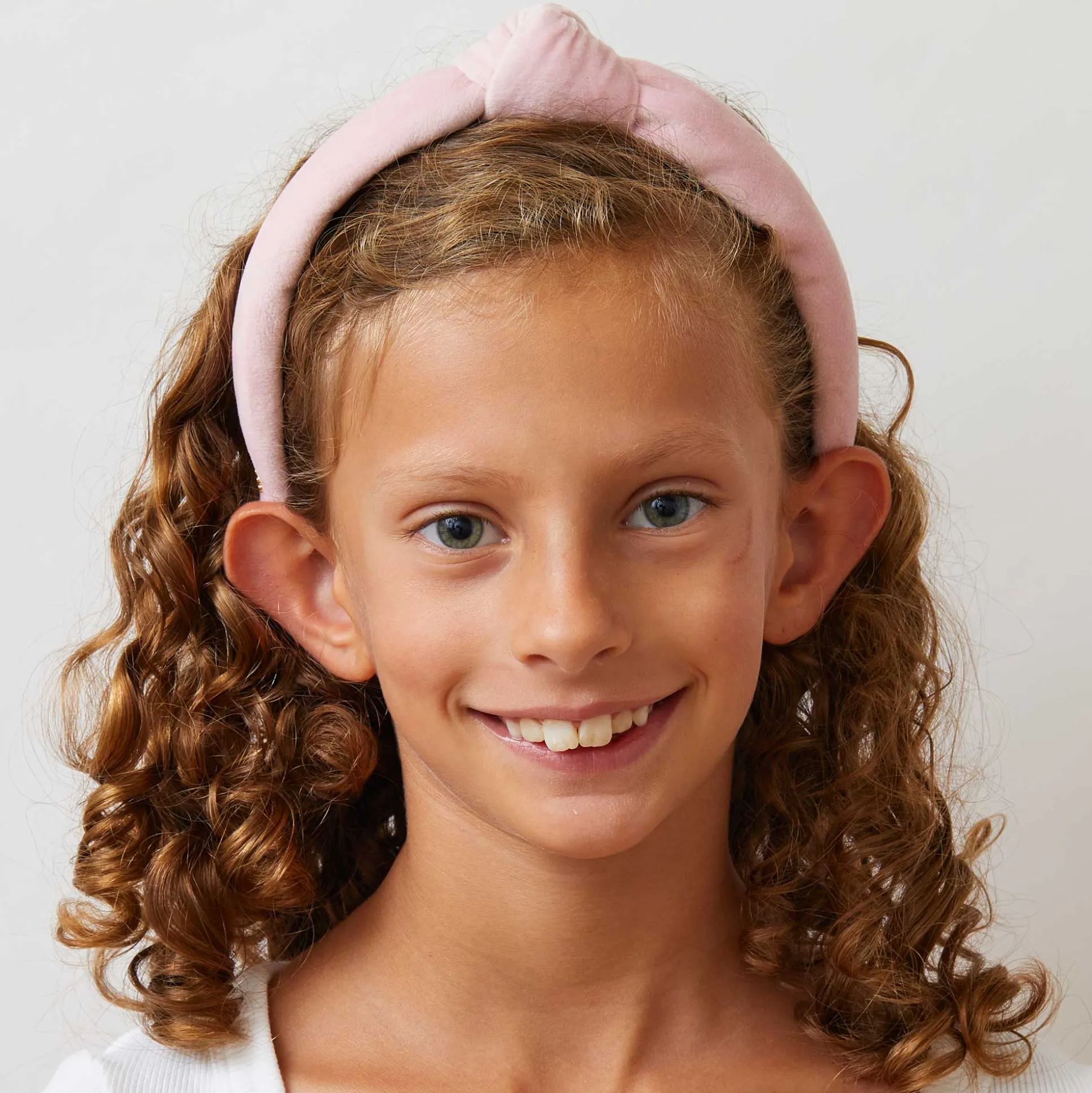 BLUSH KIDS VELVET KNOTTED HEADBAND