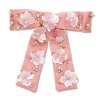 BLUSH MELON ANTOINETTE PAILLETTE FLORAL BOW