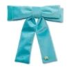BRIGHT TURQUOISE VELVET ANTOINETTE BOW BARRETTE