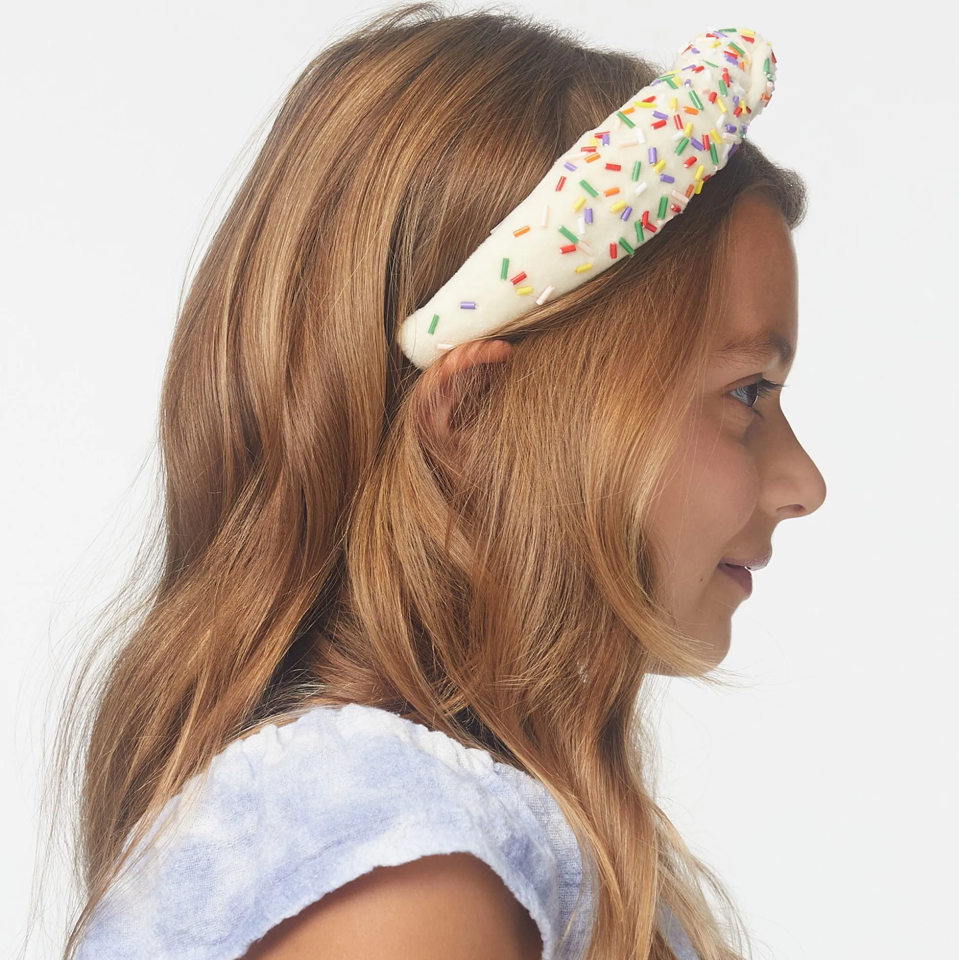 BUTTERCREAM BIRTHDAY CAKE KIDS KNOTTED HEADBAND