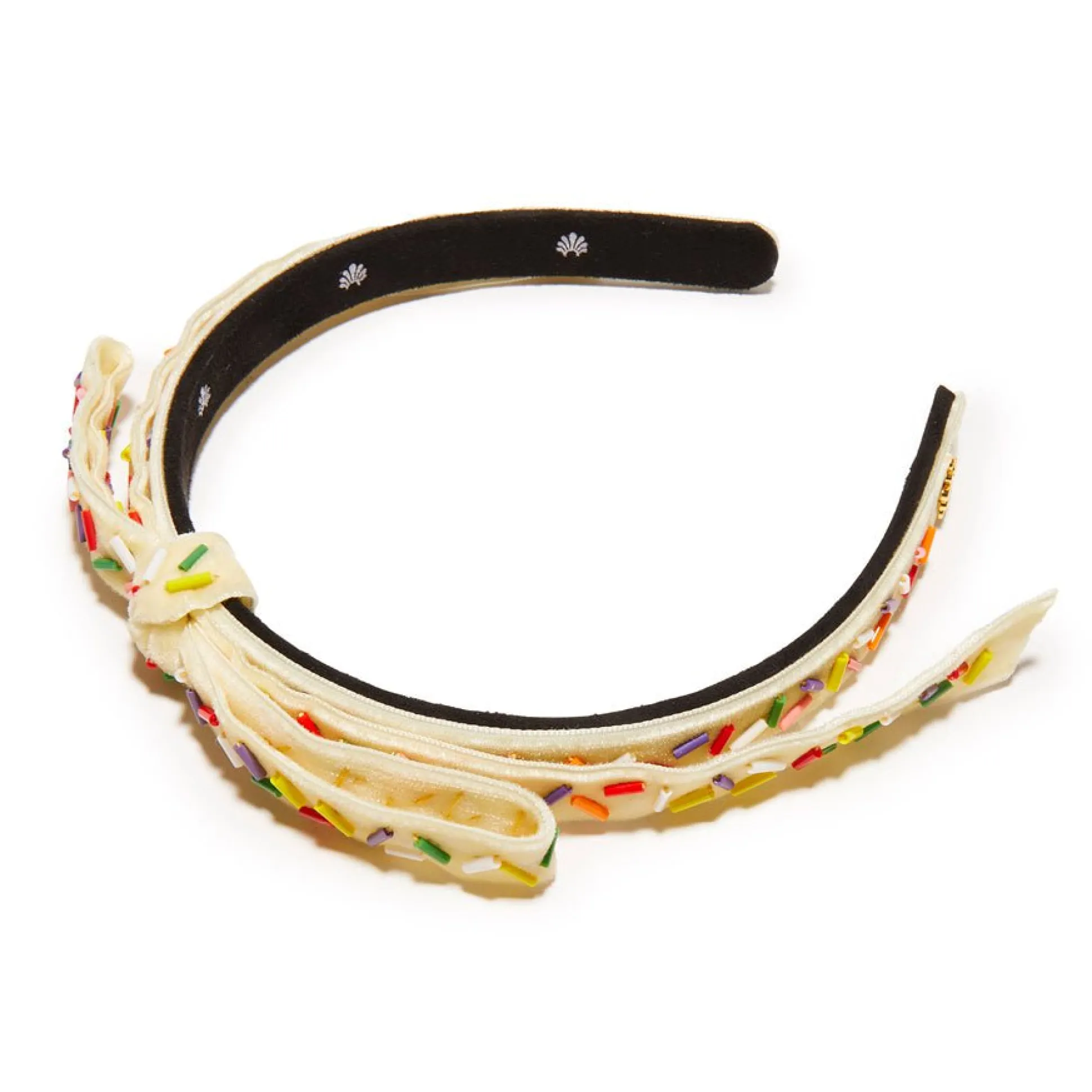 BUTTERCREAM EMBELLISHED BARDOT SLIM RIBBON HEADBAND