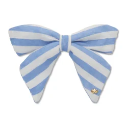 CAPRI STRIPE LIBBY LINEN GAUZE BOW BARRETTE