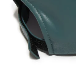 CHARCOAL FAUX LEATHER BASEBALL CAP