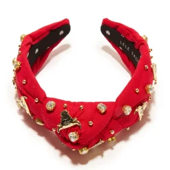 CHICAGO BULLS LELE SADOUGHI / NBA RED EMBELLISHED KNOTTED HEADBAND