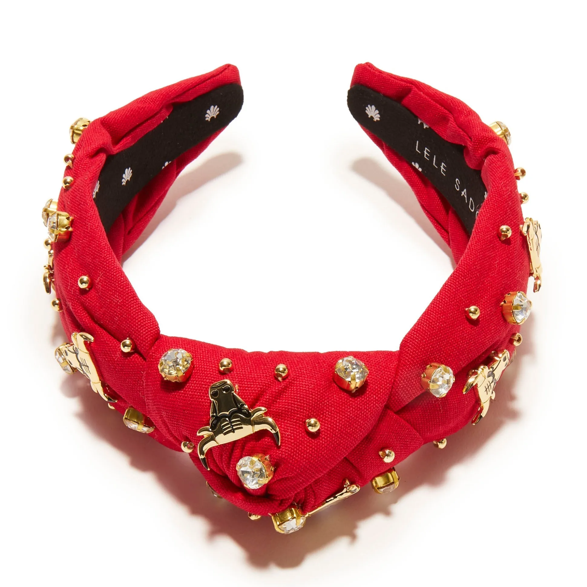 CHICAGO BULLS LELE SADOUGHI / NBA RED EMBELLISHED KNOTTED HEADBAND