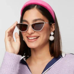 CRYSTAL DOLLY CAT EYE SUNGLASSES