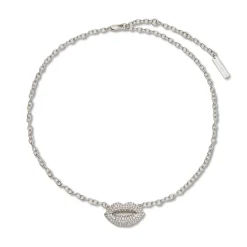 CRYSTAL LELE SADOUGHI X MARILYN MONROE PAVE KISS NECKLACE