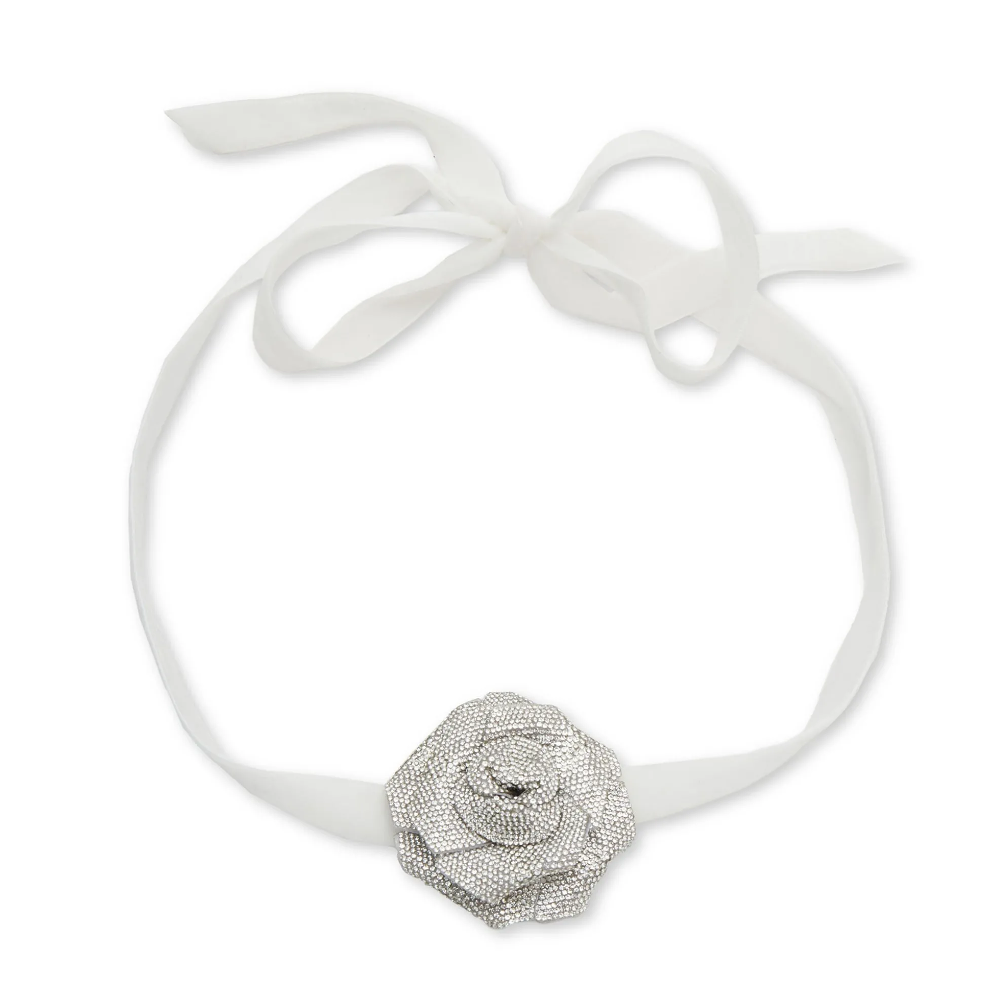 CRYSTAL PAVE ROSE CHOKER