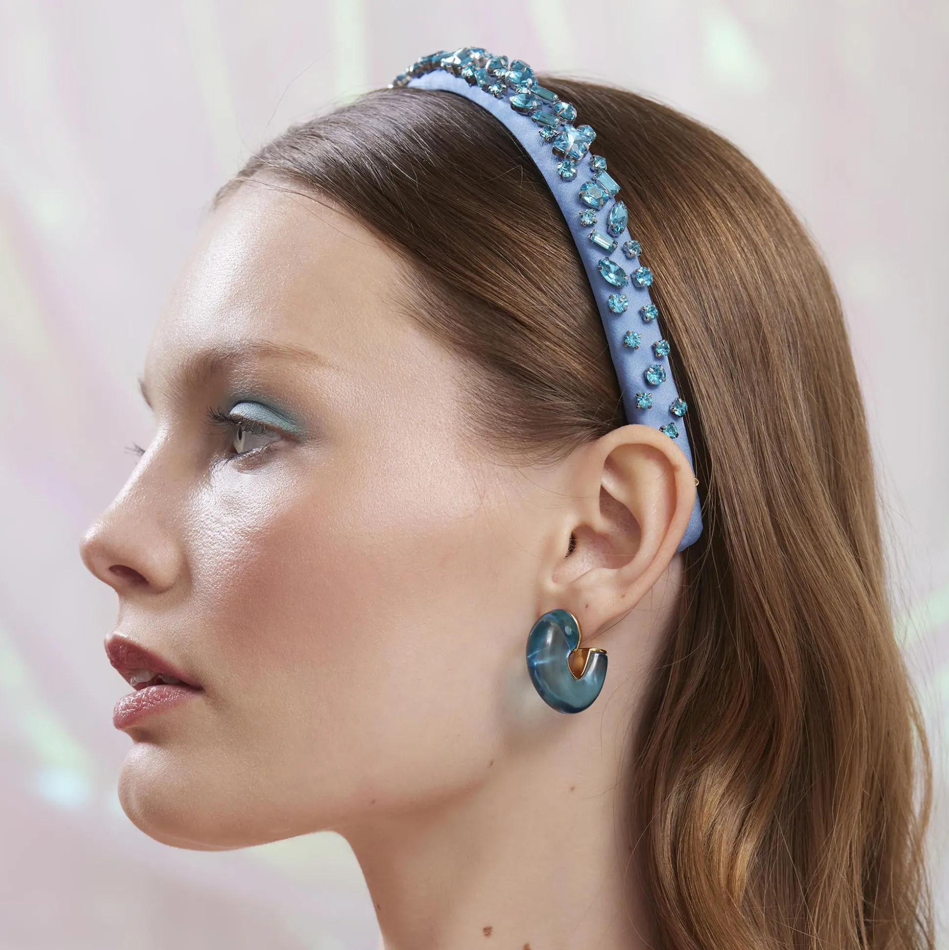 DECEMBER BLUE TOPAZ GIGI JEWELED BIRTHSTONE HEADBAND