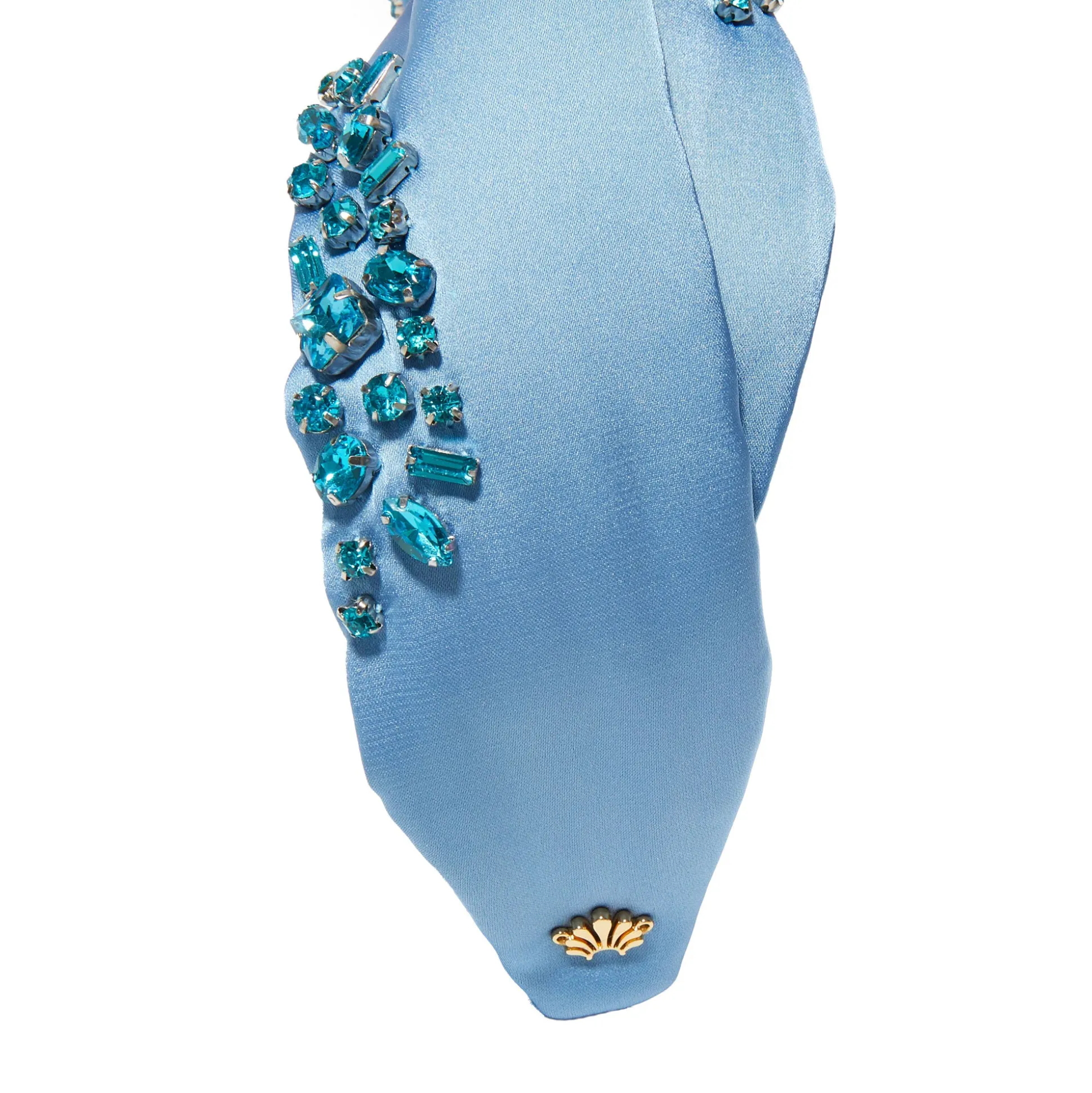 DECEMBER BLUE TOPAZ MARLENE JEWELED BIRTHSTONE HEADBAND