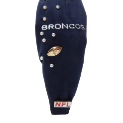 DENVER BRONCOS LELE SADOUGHI X NFL NAVY EMBELLISHED KNOTTED HEADBAND