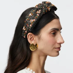 EVIE STRIPE HOLLY LIBERTY EMBELLISHED HEADBAND