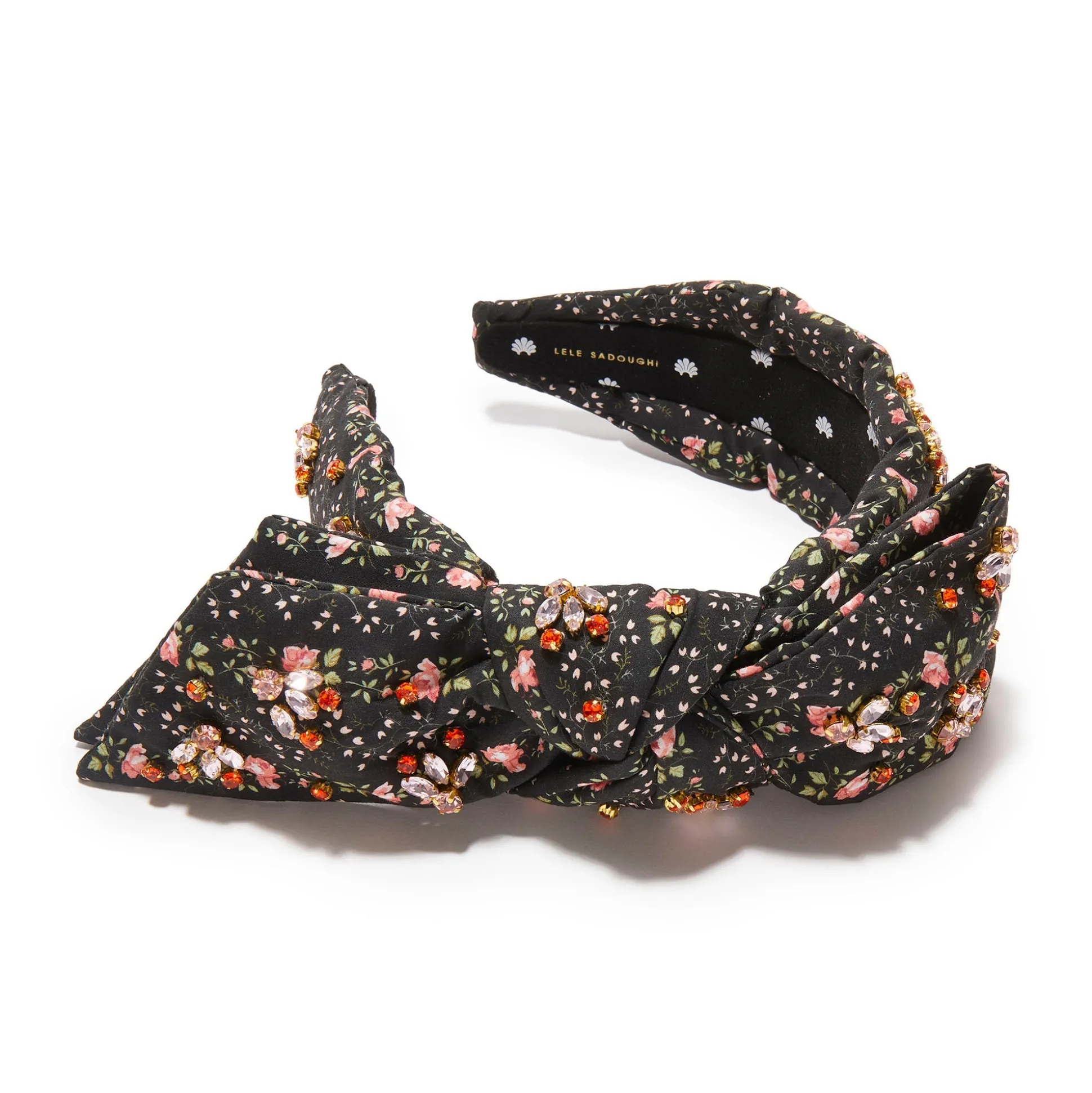 EVIE STRIPE HOLLY LIBERTY EMBELLISHED HEADBAND