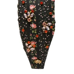 EVIE STRIPE HOLLY LIBERTY EMBELLISHED HEADBAND