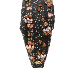 EVIE STRIPE KNOTTED LIBERTY FLORAL EMBELLISHED HEADBAND