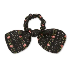 EVIE STRIPE PENNY LIBERTY FLORAL EMBELLISHED BOW SCRUNCHIE