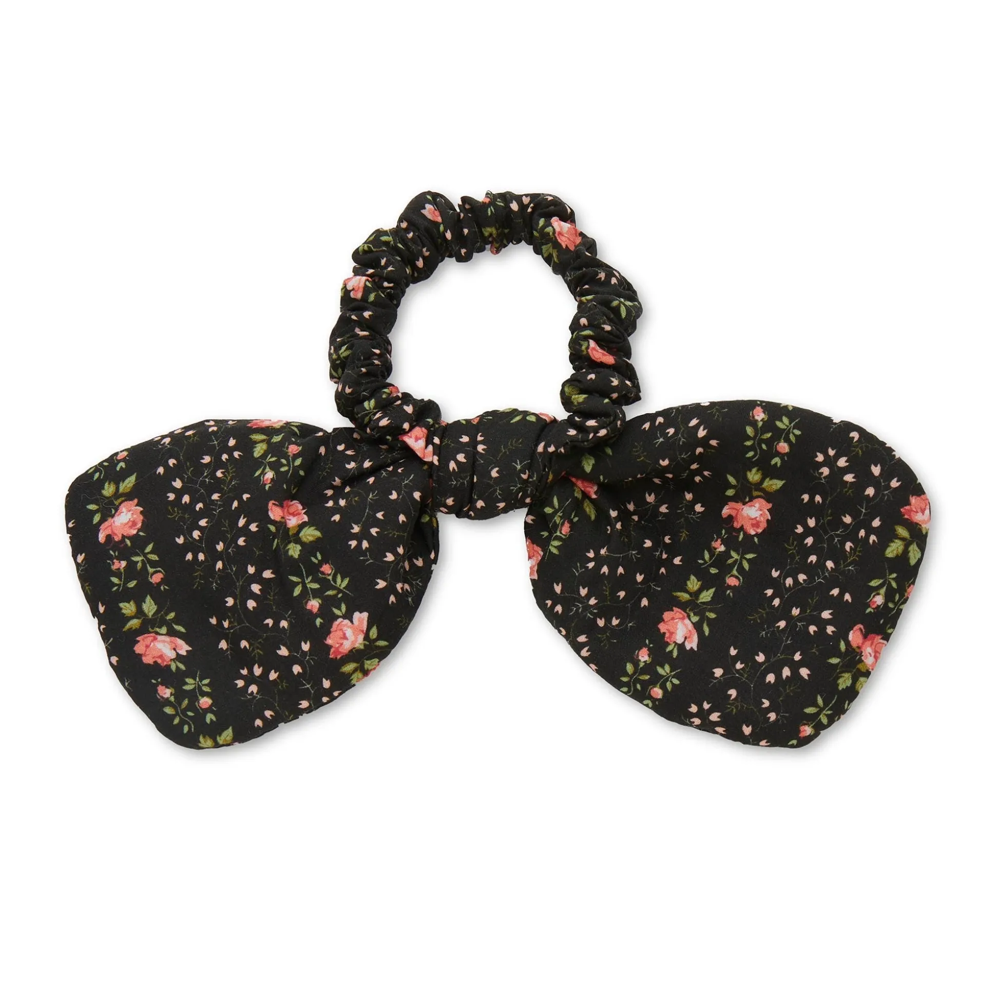EVIE STRIPE PENNY LIBERTY FLORAL EMBELLISHED BOW SCRUNCHIE