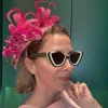 FUCHSIA FLUTTER LELE SADOUGHI x KGB ONE-OF-A-KIND FASCINATOR