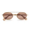 GOLD ANAHEIM AVIATOR SUNGLASSES