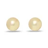 GOLD DOME BUTTON EARRINGS