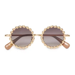GOLD FOSSIL SUNGLASSES
