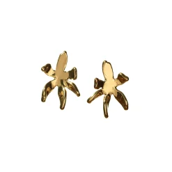 GOLD LILY STUD EARRINGS