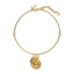 GOLD NAUTILUS COLLAR NECKLACE