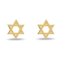 GOLD STAR STUD EARRINGS