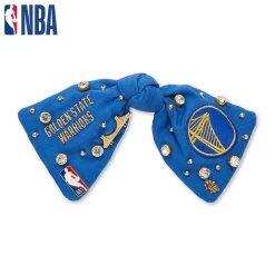 GOLDEN STATE WARRIORS LELE SADOUGHI / NBA NAVY BOW BARRETTE
