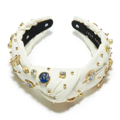 GOLDEN STATE WARRIORS LELE SADOUGHI / NBA IVORY EMBELLISHED KNOTTED HEADBAND