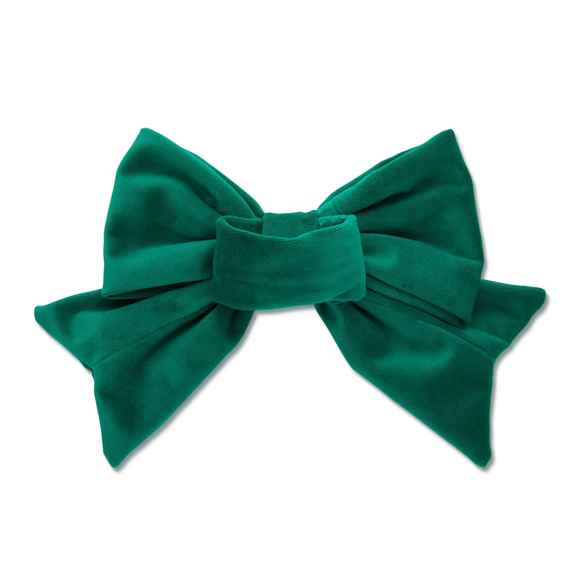 GREEN SET OF 4 VELVET BOW NAPKIN RINGS