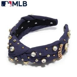 HOUSTON ASTROS LELE SADOUGHI / MLB NAVY EMBELLISHED KNOTTED HEADBAND
