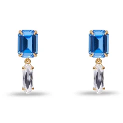 ICE BLUE SWAROVSKI® BABY DROP CRYSTAL EARRINGS