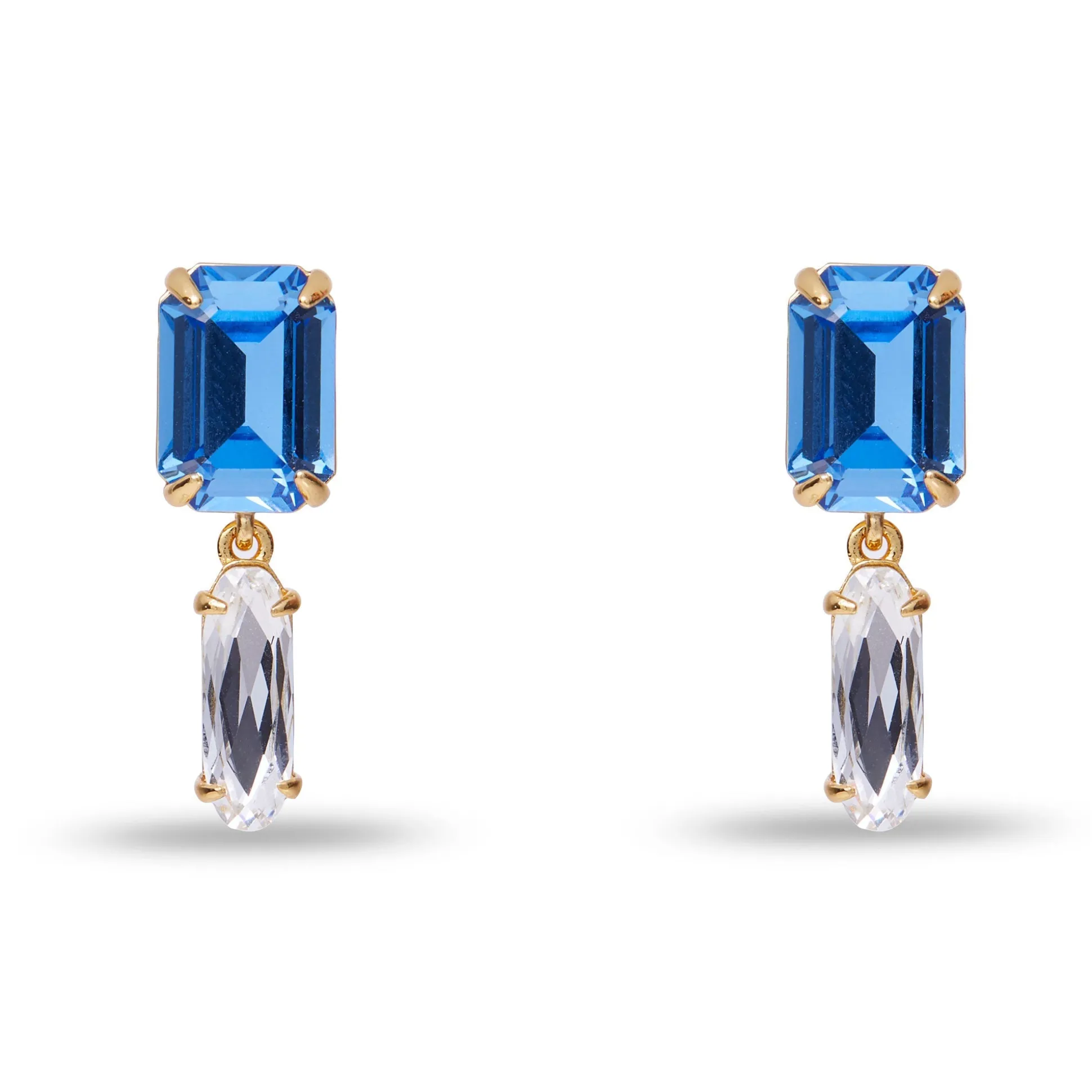ICE BLUE SWAROVSKI® BABY DROP CRYSTAL EARRINGS