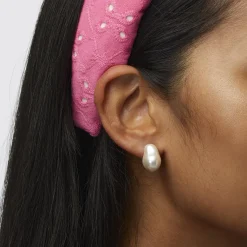IVORY COLLECTOR BAROQUE PEARL STUD EARRINGS