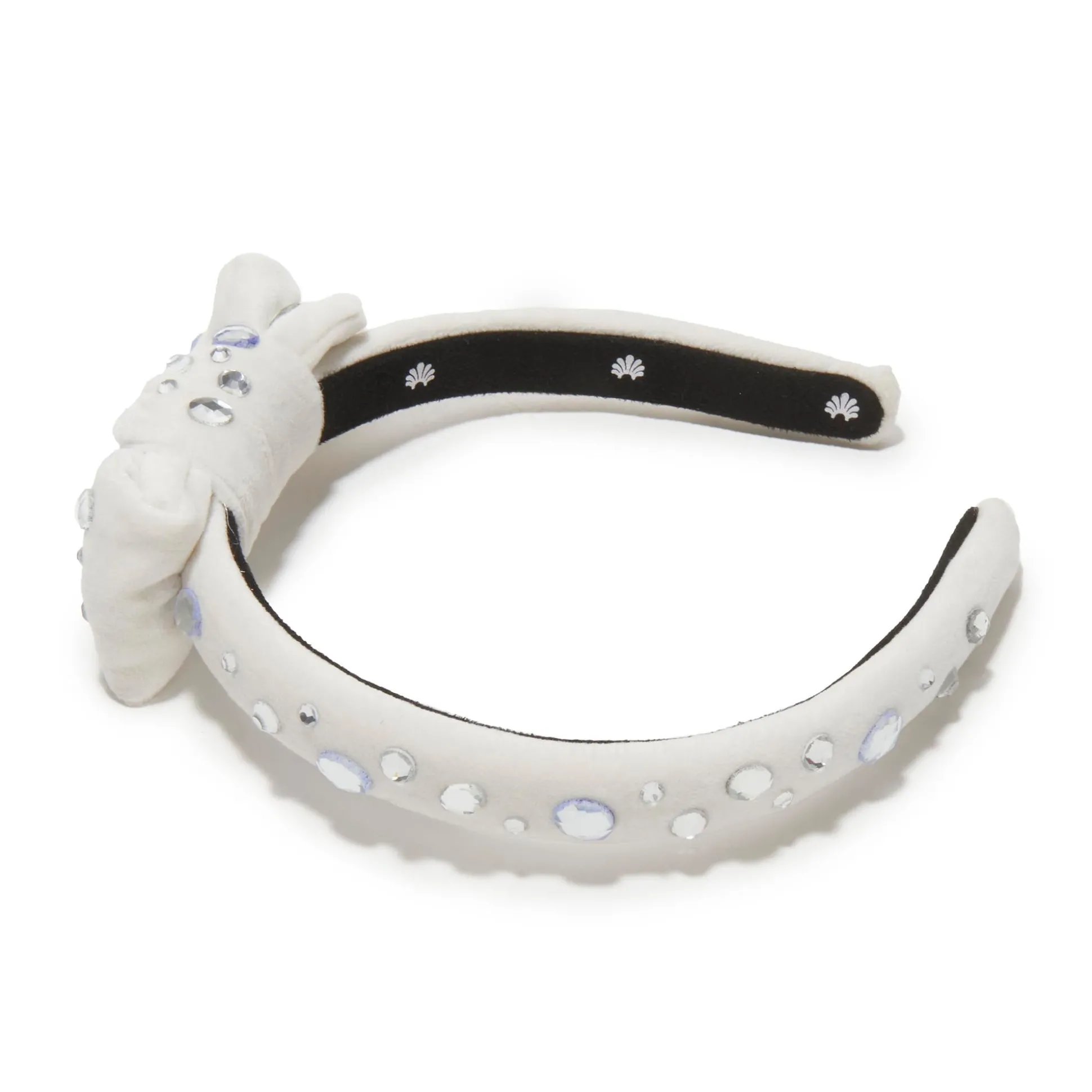 IVORY EXCLUSIVE SLIM HOLLY CRYSTAL HEADBAND