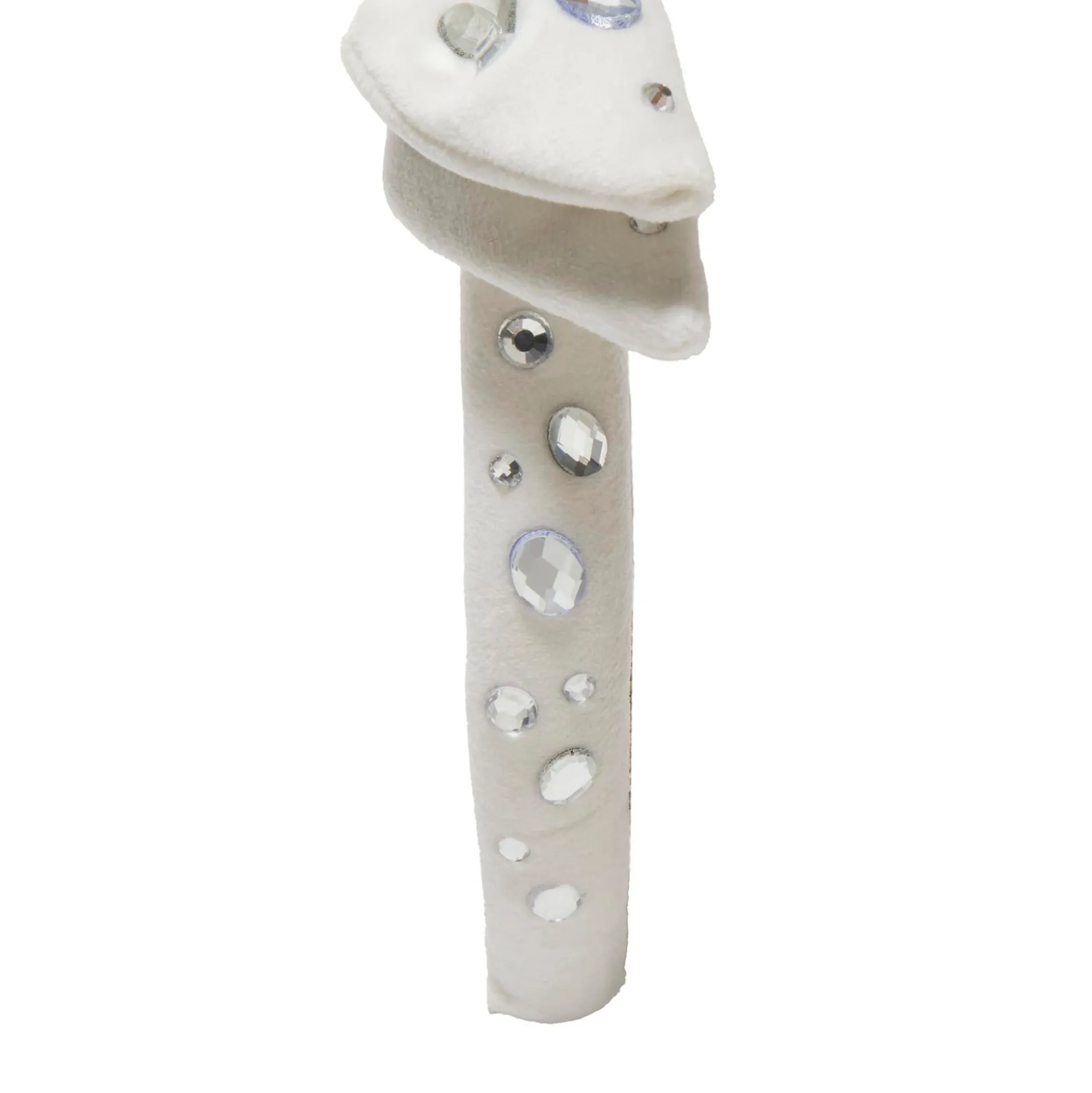 IVORY EXCLUSIVE SLIM HOLLY CRYSTAL HEADBAND