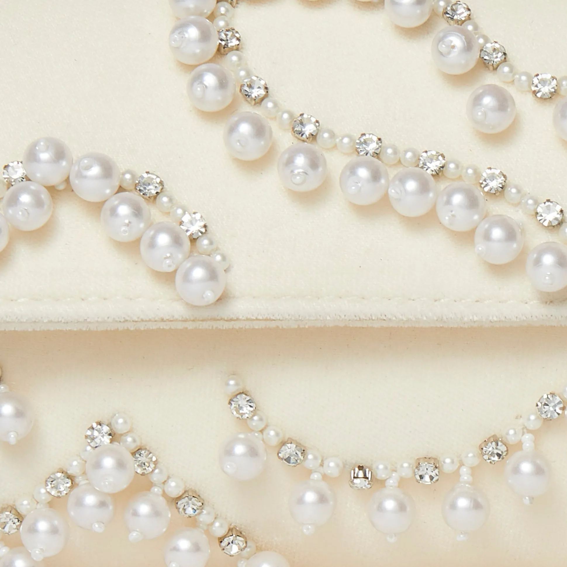 IVORY PEARL MINI TABITHA TOP HANDLE BAG